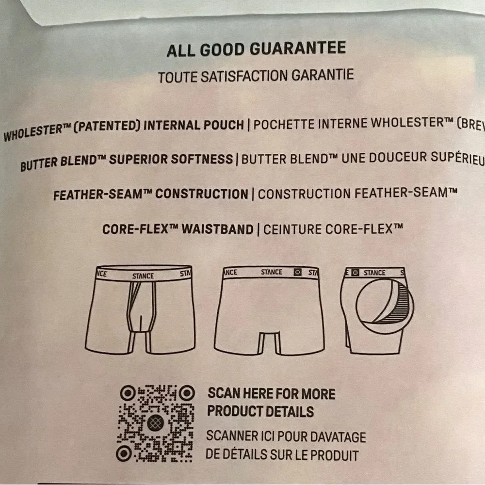 New Stance Boxer Brief Shorts Butter Blend Orange/Yellow Dye on Dye S (30